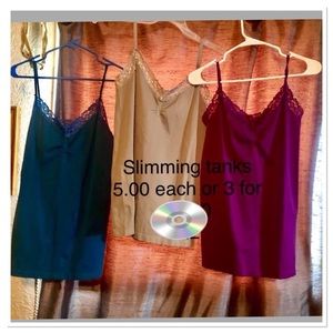Slimming lace tank tops
